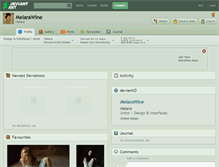 Tablet Screenshot of melarawine.deviantart.com