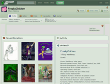 Tablet Screenshot of freakychicken.deviantart.com