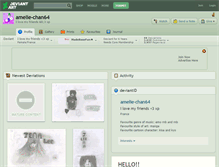 Tablet Screenshot of amelie-chan64.deviantart.com