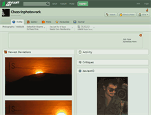 Tablet Screenshot of cheevinphotowork.deviantart.com