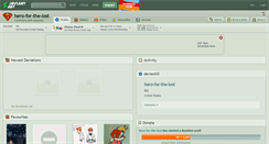 Desktop Screenshot of hero-for-the-lost.deviantart.com