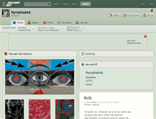 Tablet Screenshot of nympha666.deviantart.com