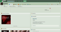 Desktop Screenshot of bloodarts.deviantart.com