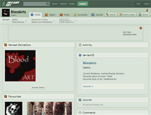 Tablet Screenshot of bloodarts.deviantart.com