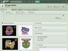 Tablet Screenshot of ink-lab-graphix.deviantart.com
