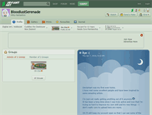 Tablet Screenshot of bloodlustserenade.deviantart.com