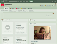 Tablet Screenshot of ginnygryffin.deviantart.com