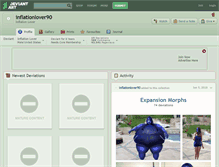 Tablet Screenshot of inflationlover90.deviantart.com