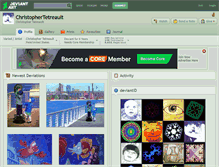 Tablet Screenshot of christophertetreault.deviantart.com