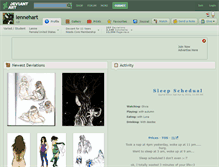 Tablet Screenshot of lennehart.deviantart.com