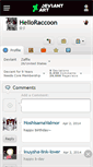 Mobile Screenshot of helloraccoon.deviantart.com