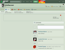 Tablet Screenshot of helloraccoon.deviantart.com