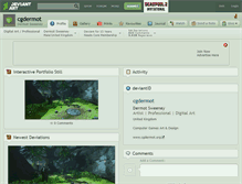 Tablet Screenshot of cgdermot.deviantart.com