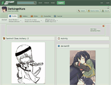 Tablet Screenshot of darkangelkura.deviantart.com