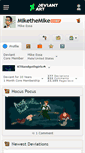 Mobile Screenshot of mikethemike.deviantart.com