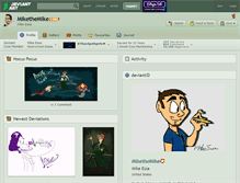 Tablet Screenshot of mikethemike.deviantart.com