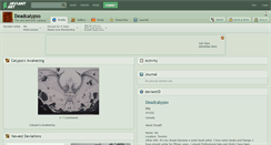 Desktop Screenshot of deadcalypso.deviantart.com