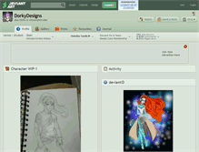 Tablet Screenshot of dorkydesigns.deviantart.com