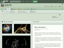 Tablet Screenshot of geeky-boy.deviantart.com