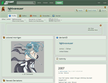 Tablet Screenshot of lightwaveuser.deviantart.com