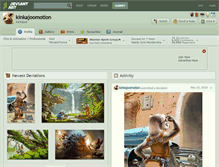 Tablet Screenshot of kinkajoomotion.deviantart.com