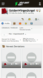 Mobile Screenshot of goldenwingedangel.deviantart.com