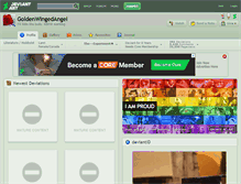 Tablet Screenshot of goldenwingedangel.deviantart.com