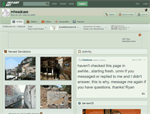 Tablet Screenshot of mheadcase.deviantart.com