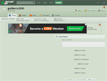 Tablet Screenshot of goldberry2000.deviantart.com