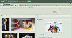 Desktop Screenshot of lunamirage.deviantart.com
