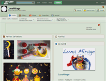 Tablet Screenshot of lunamirage.deviantart.com