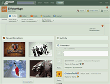 Tablet Screenshot of elvictorhugo.deviantart.com