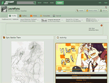 Tablet Screenshot of lauraryou.deviantart.com