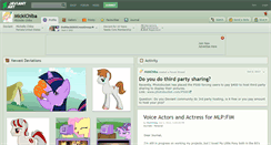 Desktop Screenshot of mickichiba.deviantart.com