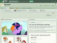 Tablet Screenshot of mickichiba.deviantart.com