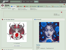 Tablet Screenshot of genea.deviantart.com
