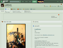 Tablet Screenshot of lostslivers.deviantart.com