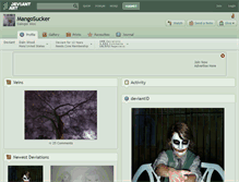 Tablet Screenshot of mangosucker.deviantart.com