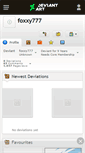 Mobile Screenshot of foxxy777.deviantart.com