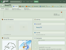 Tablet Screenshot of foxxy777.deviantart.com