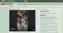 Desktop Screenshot of canine-love.deviantart.com