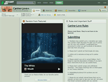 Tablet Screenshot of canine-love.deviantart.com