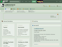 Tablet Screenshot of lostbohemian42.deviantart.com