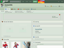 Tablet Screenshot of hentai2006.deviantart.com