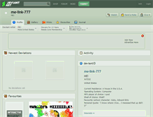 Tablet Screenshot of me-link-777.deviantart.com