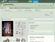Tablet Screenshot of anaya-of-wolves.deviantart.com