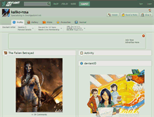 Tablet Screenshot of kaliko-rosa.deviantart.com
