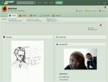 Tablet Screenshot of daimine.deviantart.com