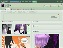 Tablet Screenshot of darkvamp-e.deviantart.com