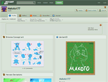 Tablet Screenshot of makoto177.deviantart.com